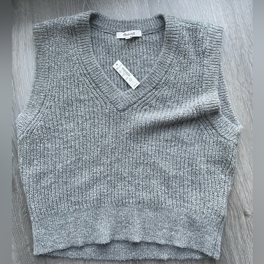 NWT Madewell Romy Shrunken Sweater Vest (Medium)